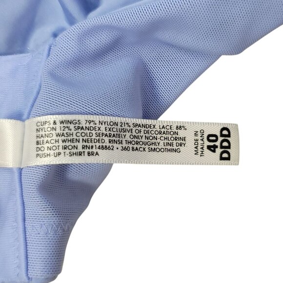 Torrid Curve Underwire Bra Purple Periwinkle 40DDD Pad Seamless Adj Second Skin - Picture 10 of 10